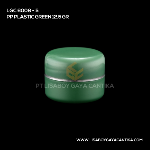 6008-5 Pp Plastic Jar Green 12.5 Gr