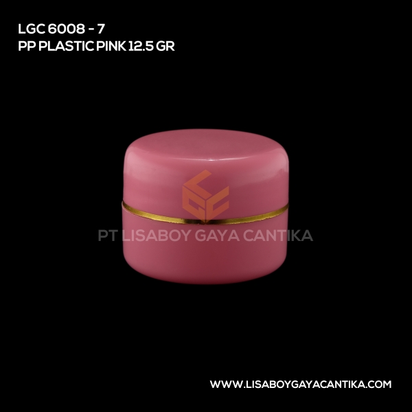 6008-7 Pp Plastic Jar Pink 12.5 Gr