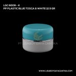 6009-3 Pp Plastic Jar Blue Tosca And White 12.5 Gr