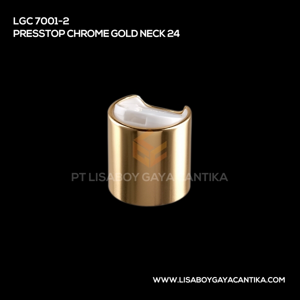 7001-2 Presstop Chrome Gold Neck 24