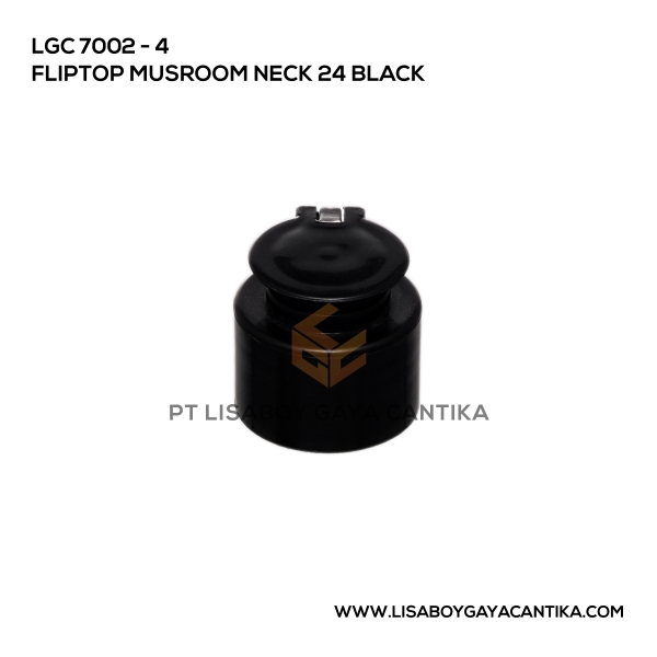7002-4 Fliptop Mushroom Black Neck 24