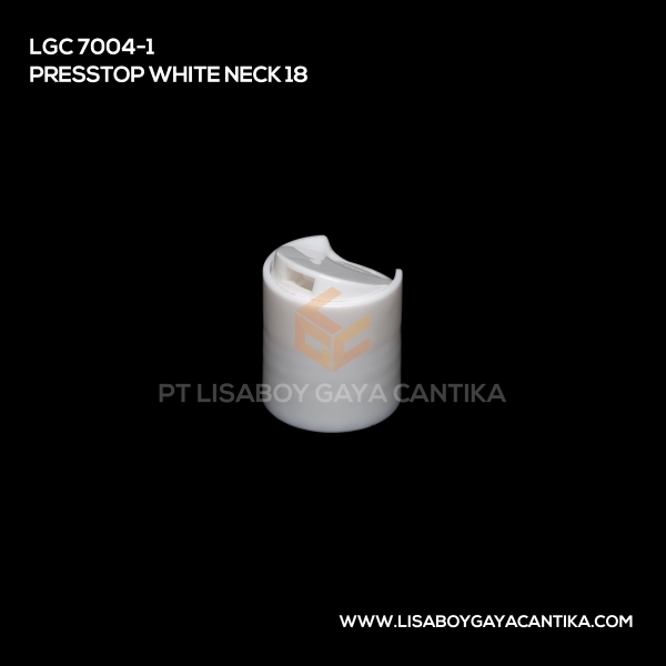 7004-1 Presstop White Neck 18